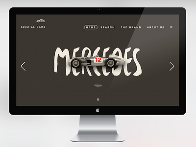 special cars clean display mercedes simple ui ux webdesign