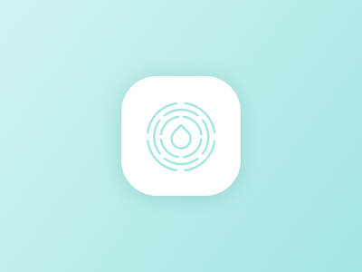 Aqua app appicon aqua blue digital drop icon outline ui ux water webdesign
