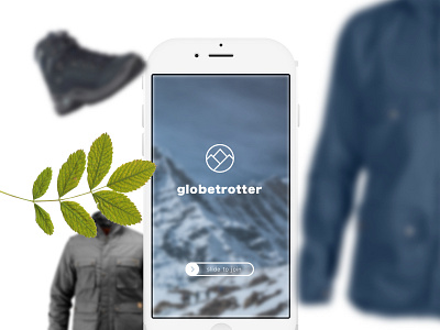 globetrotter - redesign + startscreen brand branding clothes corporate globetrotter slide slider ui user interface ux