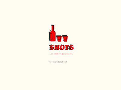 one hundred shots - cheers 100 design dribbble layer shots simple typography yeah