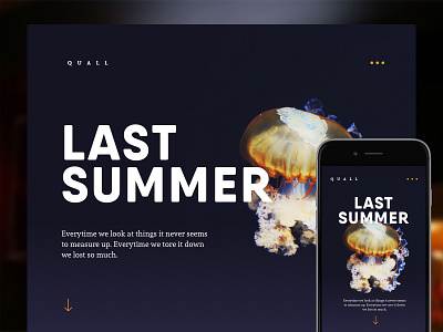 last summer blue deep design logo responsive sea summer typo typography ui ux website