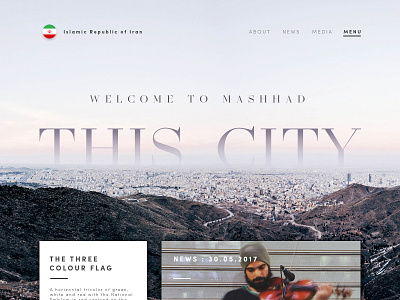 city of mashhad corporate design iran landingpage mashhad nice start web website