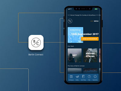 Berlin Connect - iOS App app appicon design digital interface iphone iphonex screen ui ux x