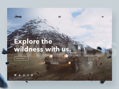 Jeep Draft car design homepage jeep ui ux webdesign website