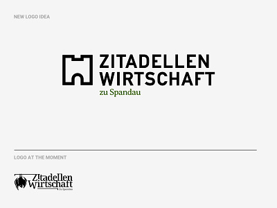 Zitadellen Wirtschaft zu Spandau brand branding digital icon logo typography vector