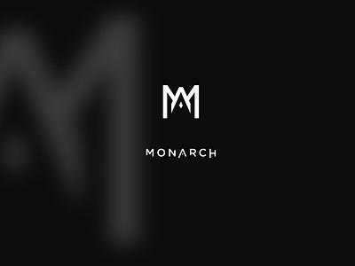 MONARCH // v2 black brand clean design icon logo typography vector
