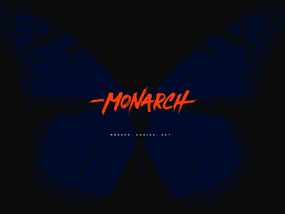 M O N A R C H brand branding clean design digital illustration interface logo typography vector