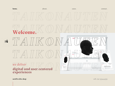 Agency Relaunch Idea brand branding clean design interface logo typography ui ux webdesign website