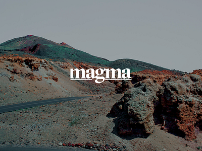 magma black brand branding clean design digital interface logo typography