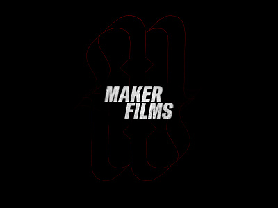 MAKERFILMS black brand branding clean design logo nice typography vector