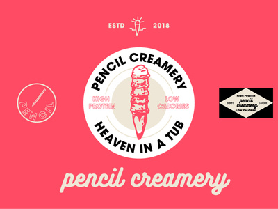 Pencil Creamy graphic design logo design