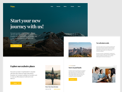 #Exploration - Travel Landing Page