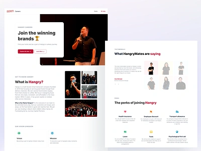 Hangry Careers app design figma illustration interface logo responsive ui ui design uidesign uiuxdesign ux web webdesign welovewebdesign