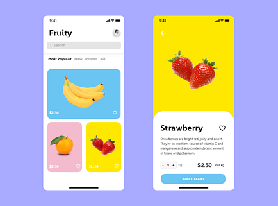 Fruity App app branding design interface ui ui design uidesign uiux uiuxdesign ux uxdesign