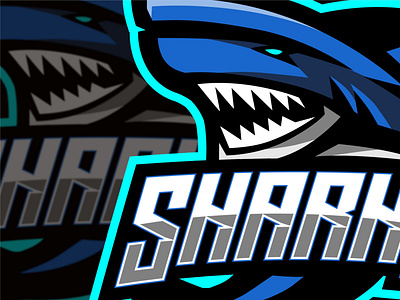 SHARK | Esports logo az designs blue shark branding design esport logo esportslogo gaminglogo illustration mascot logo premade logo shark logo shark mascot takevektor