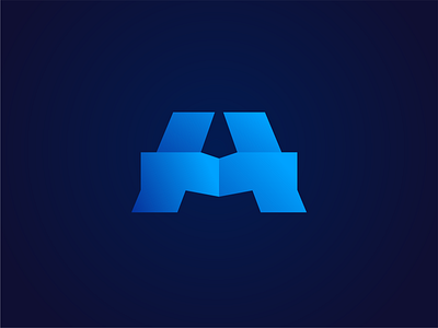 Letter A minimalist logo