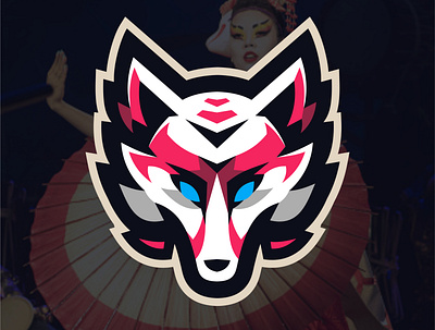 KITSUNE | Bold & Minimalist Logo branding design esport logo illustration japan kitsune illustration kitsune logo logo mascot logo rdcl redicul vector wolf wolves