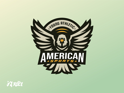 AMERICAN SPORTS | Bold & Minimalist Logo american sport branding design eagle eagle logo eagle mascot esport logo gaming logo illustration logo mascot logo rdcl redicul sport logo vector