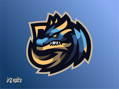BLUE DRAGON | Bold & Minimalist Logo branding design dragon logo dragon mascot esport logo illustration logo mascot logo rdcl redicul vector