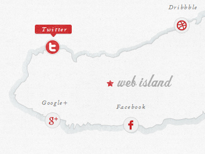 Web Island icons social