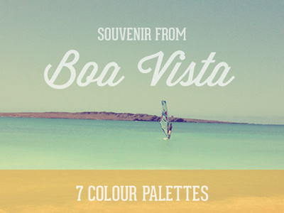 Souvenir from Boa Vista color colour free palette sea shades vibrant