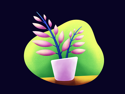 Plant affinitydesigner illustration leaves plant pot