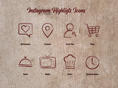 Instagram Higlights Icons (Dvôr Lehôtka) graphic design icons icons design