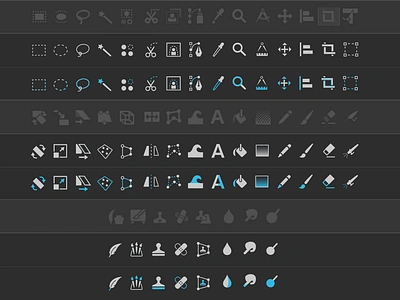 Redesigning GIMP's toolbar icons: A GUI study gimp graphical user interface gui icons redesign the gimp toolbar