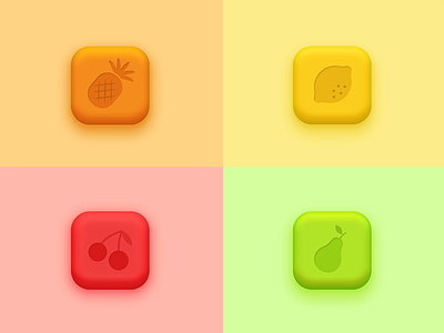 Candies: Game UI buttons candies candy fruits game ui gui gui design icons