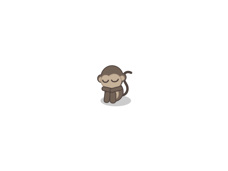 Loading: Monkey animation animated animation asleep loading monkey preloader sleeping