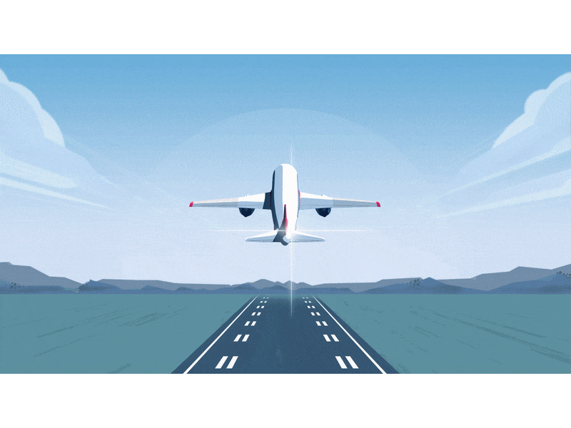 Airline presentation illustrations illustration vector