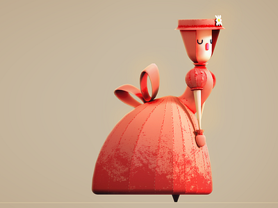 Femme 3d gamecharacter lowpoly