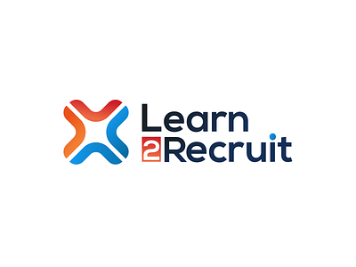 Learn 2 recruit logo concept