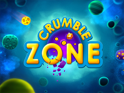 Crumble Zone - an action and arcade oriented game app asteroids cosmos galaxy ios ios game mobile app shooter universe