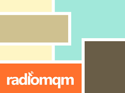 RadioMQM colors logotype radio waves