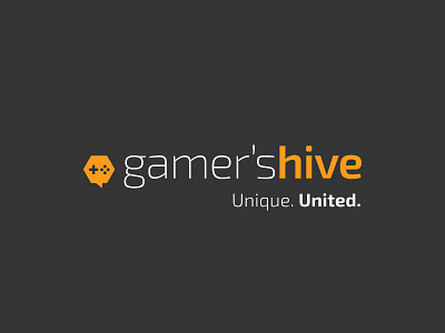 Gamer's Hive: Unique. United branding concept gamers hive gaming logo