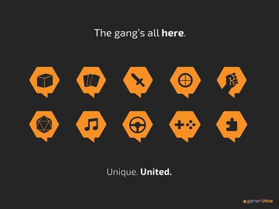 New Icons for Gamer's Hive gamers hive gaming icon set icons