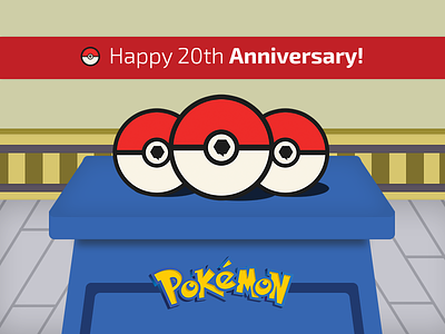 Happy Birthday Pokemon! illustration pokemon tribute
