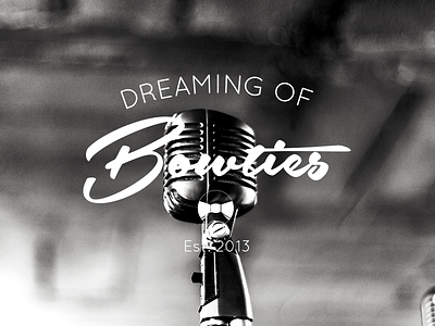 Dreaming of Bowties 1920 branding logo music