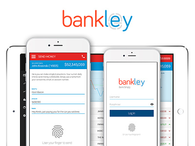 Bankley Mockups bank browser design desktop interface ipad iphone mobile mockup tablet ui ux
