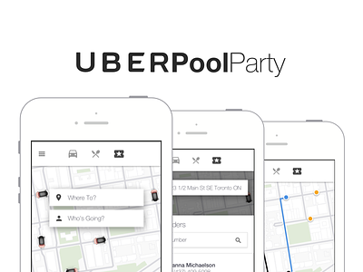 UberPoolParty - (Proposal) app change modification uber uber driver uber rider