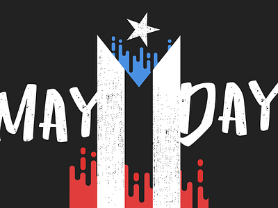 May Day Puerto Rico activism grunge may day paro nacional poster protest puerto rico
