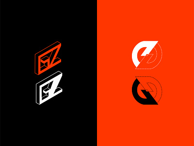 GZ/GG Monogram Simple Logos