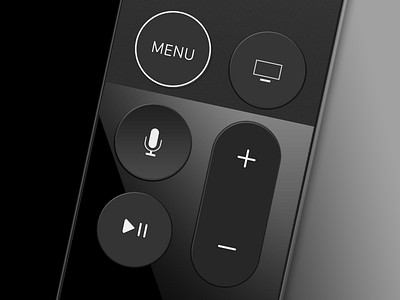 Apple TV 4K Remote apple tv remote ui