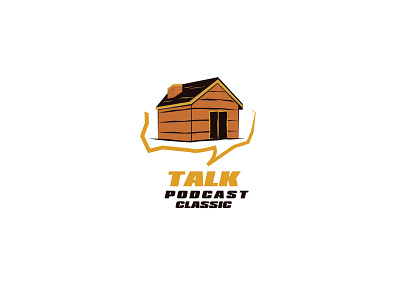 PODCAST CLASSIC branding branding design cabin classic classy illustration logo logo 3d logo concept logodesign logotype podcast talk