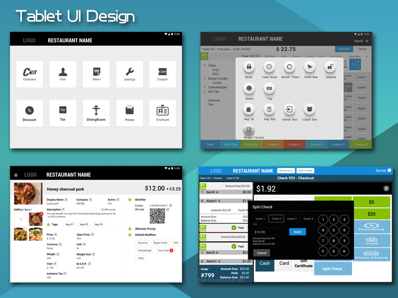 Tablet Ui Design 8x6 by Tony Bee on Dribbble