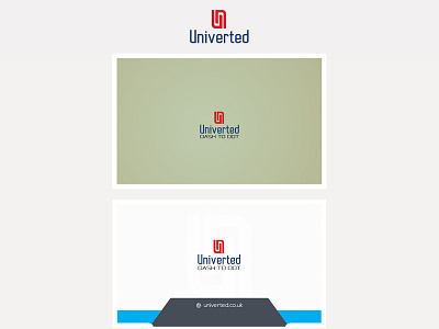 Univerted Logo branding illustration logo logo design u logo un logo univerted logo