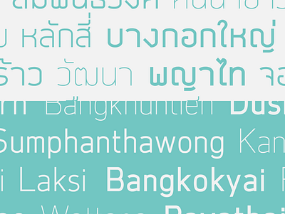 Ekkamai New Typeface design font font design font family latin thai typeface