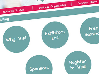 4 Business Expo Visiting information Page branding design doncaster logo web