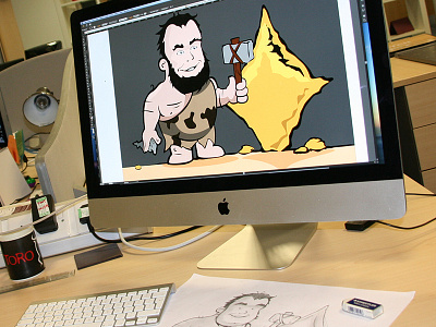 Dave the Caveman vectored up